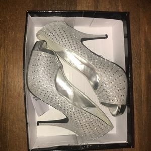 Silver Heels, Worn Twice!